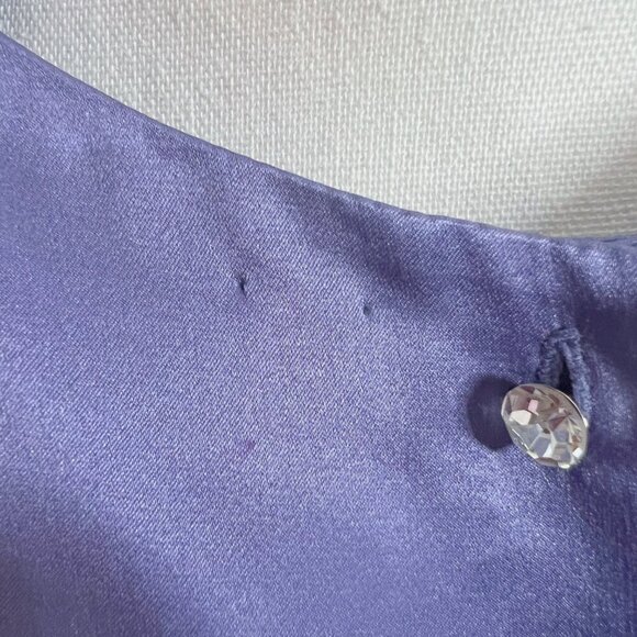 SOLD Vintage Randolph Duke Silk Purple Reversible Blouse Women's Size 18W - Picture 10 of 10